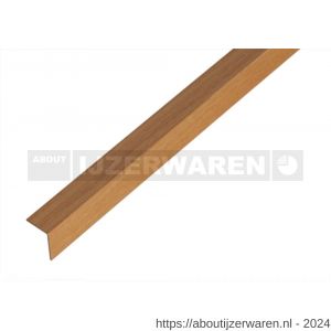 GAH Alberts hoekprofiel PVC beuken 20x20x1 mm 2,6 m - W51500947 - afbeelding 1