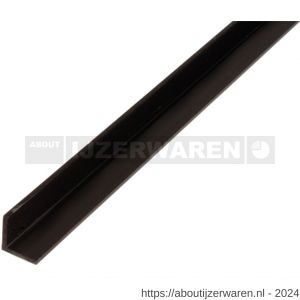 GAH Alberts hoekprofiel PVC zwart 20x20x1,5 mm 1 m - W51500926 - afbeelding 1