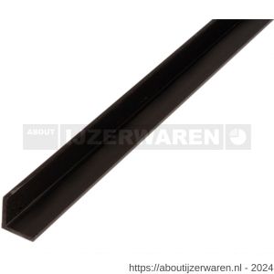 GAH Alberts hoekprofiel PVC zwart 15x15x1,2 mm 1 m - W51500925 - afbeelding 1