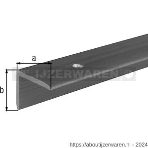 GAH Alberts trapbeschermingslijst PVC zwart 25x20x2 mm 1 m - W51501908 - afbeelding 1