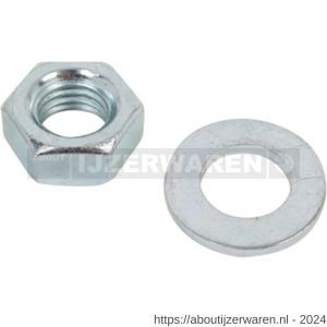 GAH Alberts moer en sluitring RVS M6 set 10 stuks - W51500000 - afbeelding 1