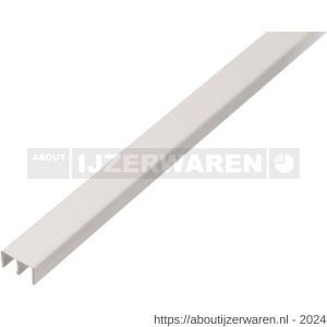 GAH Alberts geleiding railprofiel boven PVC wit 6,5 mm 1 m - W51501777 - afbeelding 1