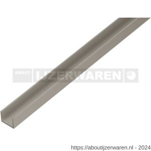 GAH Alberts U-profiel aluminium zilver 19x15x15x1,5 mm 1 m - W51501393 - afbeelding 1