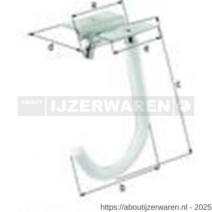 GAH Alberts fietshaak kunststof bekleed diameter 8x115x50 mm - W51501800 - afbeelding 2