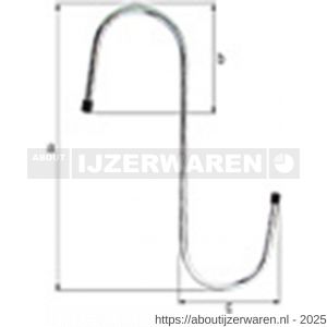 GAH Alberts S-haak blauw verzinkt 6x180 mm - W51501799 - afbeelding 2