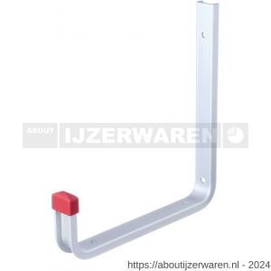 GAH Alberts wandhaak afgerond aluminium 200x190 mm - W51502006 - afbeelding 1