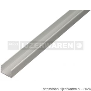 GAH Alberts U-profiel zelfklevend aluminium zilver 10x8,9x10x1,5 mm 1 m - W51501397 - afbeelding 1