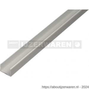 GAH Alberts U-profiel zelfklevend aluminium zilver 10x8,9x10x1,5 mm 2 m - W51501398 - afbeelding 1