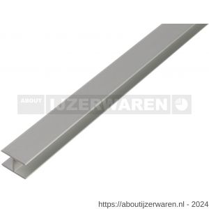 GAH Alberts H-profiel zelfklevend aluminium zilver 5,9x20x1,5 mm 1 m - W51501301 - afbeelding 1