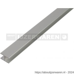 GAH Alberts H-profiel zelfklevend aluminium zilver 5,9x20x1,5 mm 2 m - W51501302 - afbeelding 1