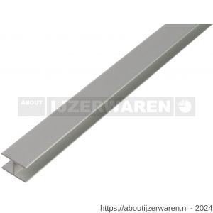 GAH Alberts H-profiel zelfklevend aluminium zilver 7,9x20x1,5 mm 2 m - W51501304 - afbeelding 1