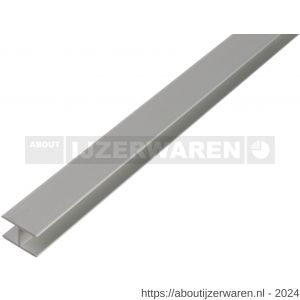 GAH Alberts H-profiel zelfklevend aluminium zilver 9,9x22x1,5 mm 2 m - W51501306 - afbeelding 1