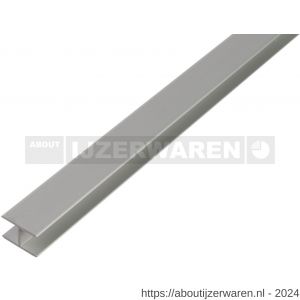 GAH Alberts H-profiel zelfklevend aluminium zilver 15,9x30x1,8 mm 2 m - W51501308 - afbeelding 1