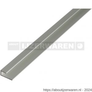 GAH Alberts afdeklijst profiel zelfklemmend aluminium zilver geeloxeerd 20x9x10 mm 1 m - W51501823 - afbeelding 1
