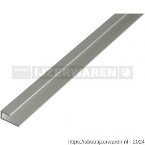 GAH Alberts afdeklijst profiel zelfklemmend aluminium zilver geeloxeerd 20x9x10 mm 2 m - W51500642 - afbeelding 1
