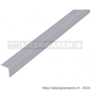 GAH Alberts hoekprofiel PVC grijs 15x15x1 mm 1 m - W51500950 - afbeelding 1