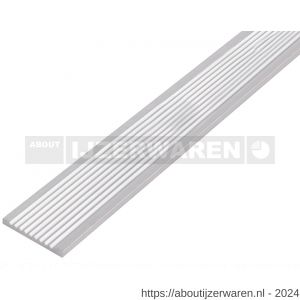 GAH Alberts platte stang platstaal geriffelt aluminium zilver geeloxeerd 40x3 mm 1 m - W51501601 - afbeelding 2