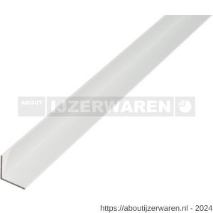 GAH Alberts hoekprofiel aluminium wit 25x25x1,5 mm 2,6 m - W51500754 - afbeelding 1