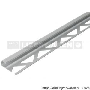 GAH Alberts afsluitprofiel afgerond aluminium zilver geeloxeerd 10 mm 2,5 m - W51501496 - afbeelding 1