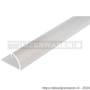 GAH Alberts afsluitprofiel afdeklijst aluminium zilver geeloxeerd 24,5x13,5 mm 1 m - W51501605 - afbeelding 1