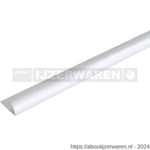 GAH Alberts afsluitprofiel afdeklijst aluminium zilver geeloxeerd 24,5x13,5 mm 2 m - W51501606 - afbeelding 1