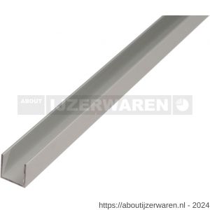 GAH Alberts U-profiel aluminium zilver 25x25x25x2,0 mm 2,6 m - W51501407 - afbeelding 1