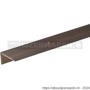 GAH Alberts trapbeschermingslijst aluminium brons geeloxeerd 45x23x2,7 mm 1 m - W51501534 - afbeelding 1