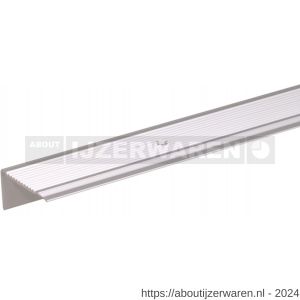 GAH Alberts trapbeschermingslijst aluminium zilver geeloxeerd 45x23x2,7 mm 2 m - W51501535 - afbeelding 1