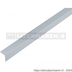 GAH Alberts hoekprofiel PVC aluminium grijs 25x15x1 mm 2,6 m - W51501054 - afbeelding 1