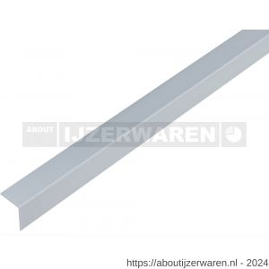 GAH Alberts hoekprofiel PVC aluminium grijs 20x20x1 mm 1 m - W51500952 - afbeelding 1