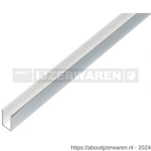 GAH Alberts U-profiel aluminium chroom 15x10x15x1 mm 1 m - W51501409 - afbeelding 1