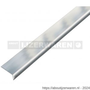 GAH Alberts hoekprofiel zelfklevend aluminium chroom 15x10x1 mm 1 m - W51501018 - afbeelding 1