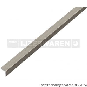 GAH Alberts hoekprofiel zelfklevend aluminium RVS optiek donker 15x15 mm 1 m - W51500767 - afbeelding 1