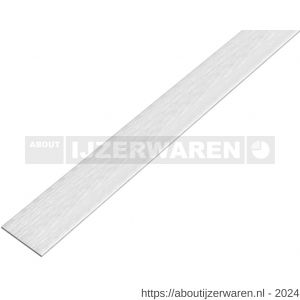 GAH Alberts platte stang zelfklevend aluminium RVS optiek licht 15x2 mm 2 m - W51500688 - afbeelding 1