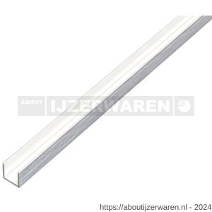 GAH Alberts U-profiel aluminium RVS optiek licht 10x10x10x1 mm 1 m - W51501410 - afbeelding 1