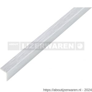 GAH Alberts hoekprofiel zelfklevend aluminium RVS optiek licht 10x10x1 mm 1 m - W51500769 - afbeelding 1