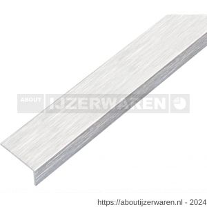 GAH Alberts hoekprofiel zelfklevend aluminium RVS optiek licht 15x10x1 mm 1 m - W51501023 - afbeelding 1