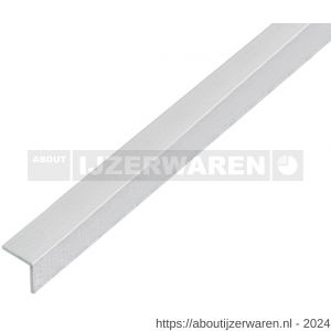 GAH Alberts hoekprofiel zelfklevend aluminium kogelgestraald zilver 10x10x1 mm 1 m - W51500777 - afbeelding 1