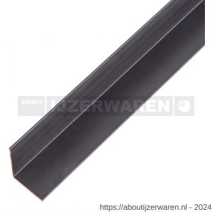 GAH Alberts hoekprofiel aluminium zwart 20x20x1 mm 1 m - W51501114 - afbeelding 1