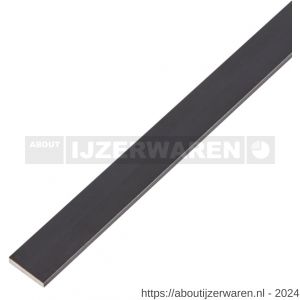 GAH Alberts platte stang aluminium zwart 15x2 mm 1 m - W51501208 - afbeelding 1