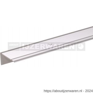 GAH Alberts trapbeschermingslijst geboord aluminium zilver geeloxeerd 43x23 mm 1 m SB - W51501516 - afbeelding 1