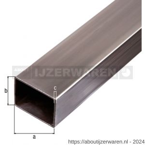 GAH Alberts rechthoekige buis glad 40x20x2,0 mm 1 m - W51500888 - afbeelding 2