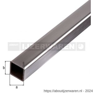 GAH Alberts vierkante buis staal glad 60x60x2,5 mm 1 m - W51501990 - afbeelding 2