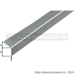 GAH Alberts hoekprofiel zelfklevend PVC RVS optiek 30x30x1,5 mm 1 m - W51500705 - afbeelding 1