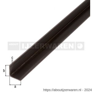 GAH Alberts hoekprofiel staal ruw 30x30x3 mm 1 m - W51501153 - afbeelding 2