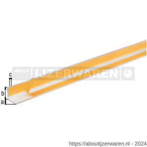 GAH Alberts hoekprofiel zelfklevend zilver 20x20x1,5 mm 2,6 m - W51501109 - afbeelding 1