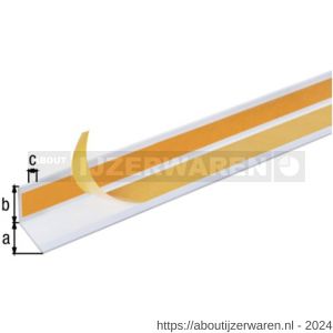 GAH Alberts hoekprofiel zelfklevend aluminium wit 30x30x2,0 mm 1 m - W51500749 - afbeelding 1