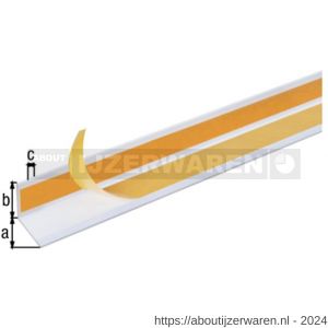 GAH Alberts hoekprofiel zelfklevend aluminium wit 30x30x2,0 mm 2,6 m - W51500750 - afbeelding 1