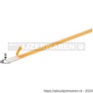 GAH Alberts platte stang zelfklevend aluminium zilver 30x2 mm 2,6 m - W51501198 - afbeelding 1