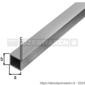 GAH Alberts vierkante buis aluminium blank 15x15x1 mm 2 m - W51500875 - afbeelding 2